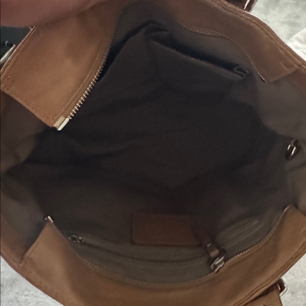Coach Tan Leather Handbag - Picture 4 of 10